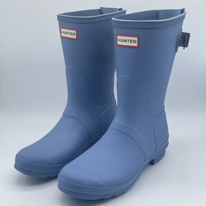 Hunter Original Short Adjustable Navy Rain Boots | WFS1013RMA | Women's 9 | NEW